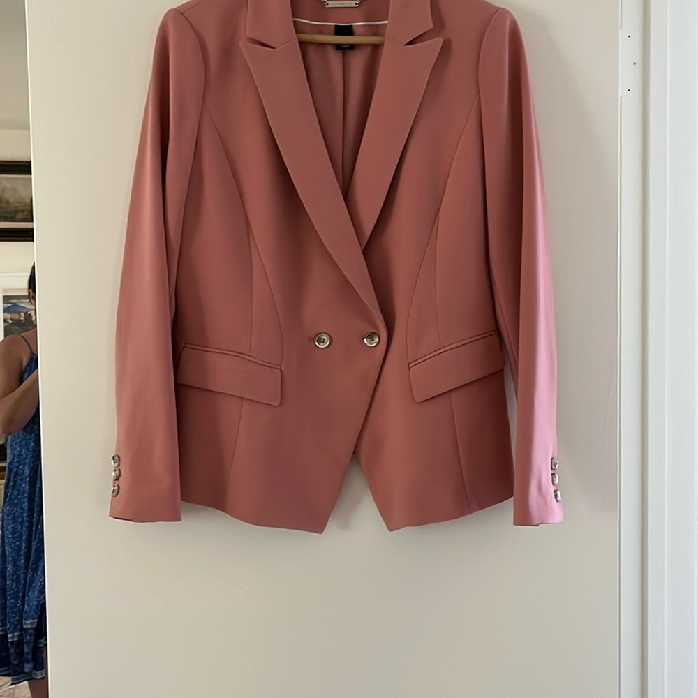 White House Black Market Pink Blazer Modern Cut